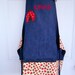 FREE USA SHIPPING, Personalized Art Aprons Kids, Personalized Ladybug apron, Art Smock, Cooking Apron, Birthday girl, Art Smock, Girl apron