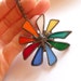 Stained glass pendant, contemporary jewelry, colorful pendant, rainbow jewelry, statement necklace, artistic, funky, Big bang
