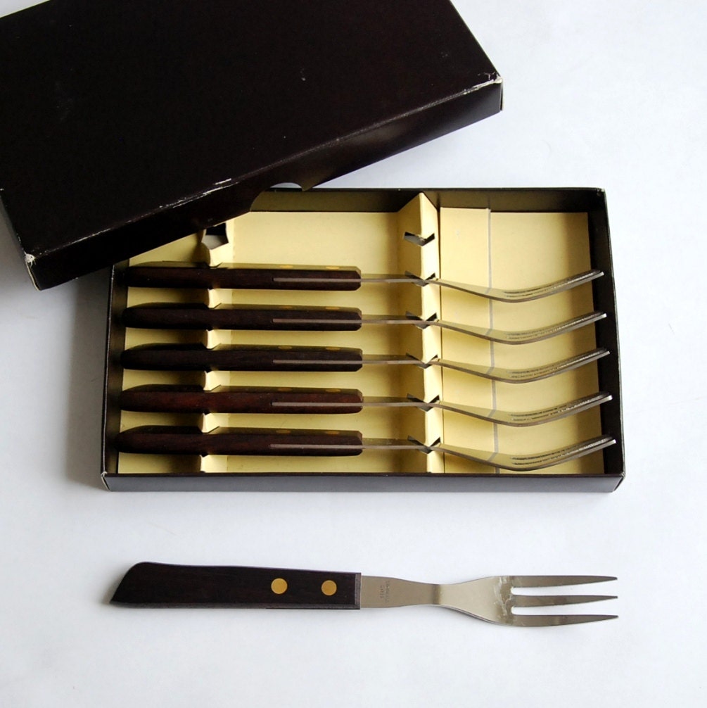 Steak Forks Traditional English Vintage Forks / Set of 6 Very