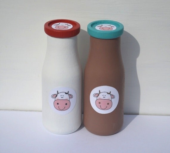 Pretend Food Bottle Of Milk Wooden Sensory Toy 3705