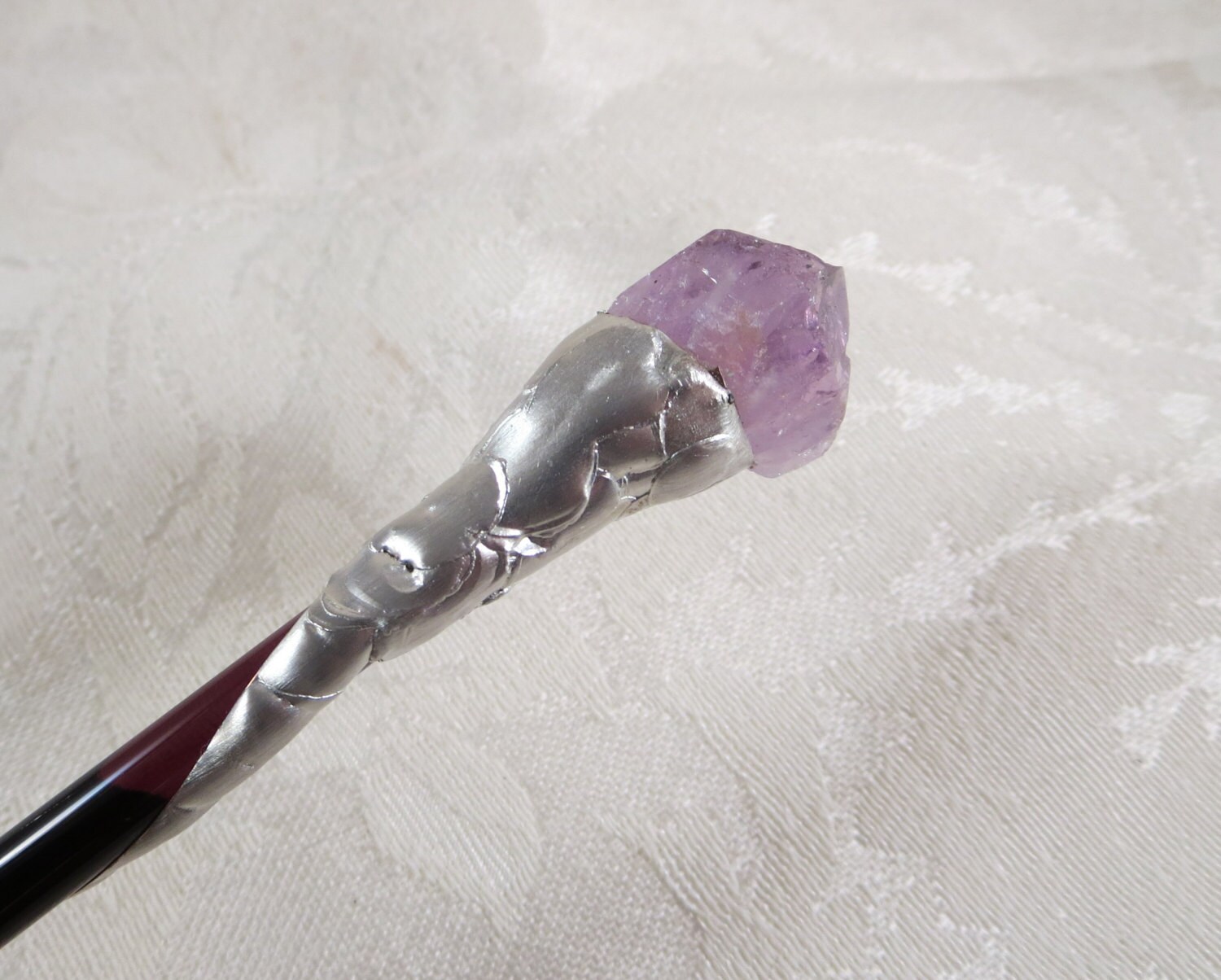 Natural Amethyst Crystal Wand / Wicca by DragonStarCreations1