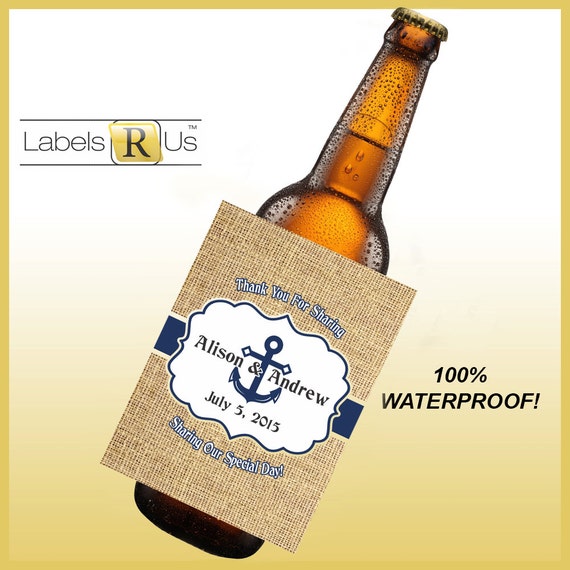 20 Wedding Beer Bottle Labels - Beer Labels - Custom Beer Bottle Labels - Personalized Beer Label - Waterproof Beer Labels Il_570xn