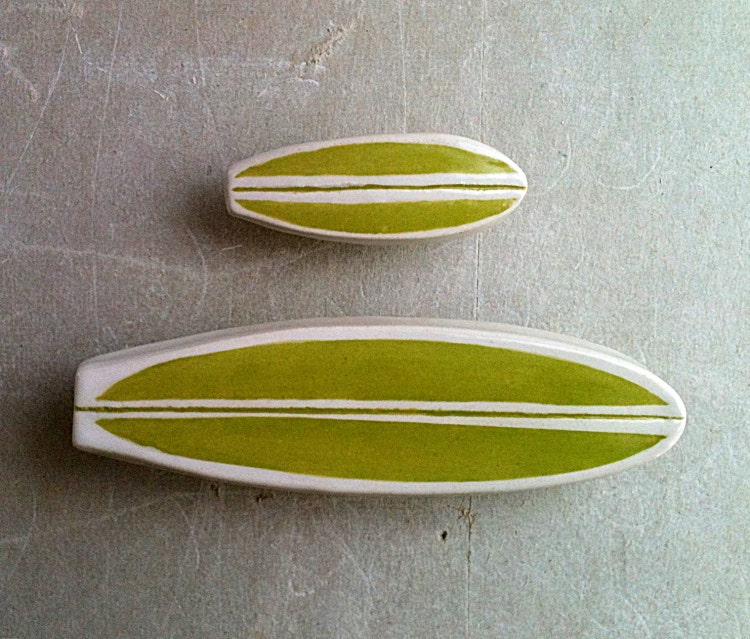 surfboard furniture knob drawer pull by artcrafthome on Etsy