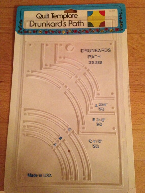 drunkards path template quilting template drunkard s path by w h collins inc usa drunkards path template quilting template drunkard s path by w h collins inc usa