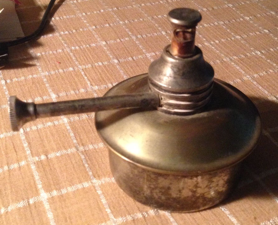 Antique Chafing Dish Warmer Oil Alcohol Burner by SouthernJeweled
