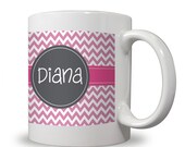 Chevron - Personalized Mug, Custom Mug, Customized Gift, Personal Gift Il_170x135