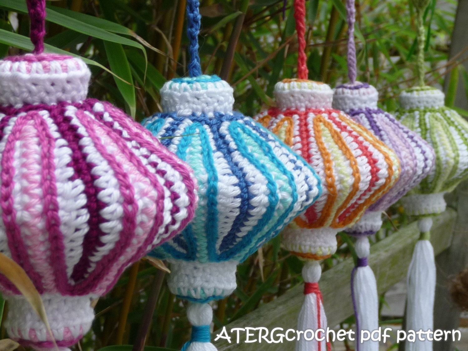 Crochet pdf pattern CHINESE LANTERN by ATERGcrochet