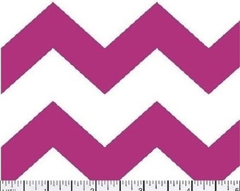 Chevron, Large Chevron Fabric, Pink and White Fabric, Hot Pink Fabric, Chevron Fabric, Pink Fabric, 1 yard fabric