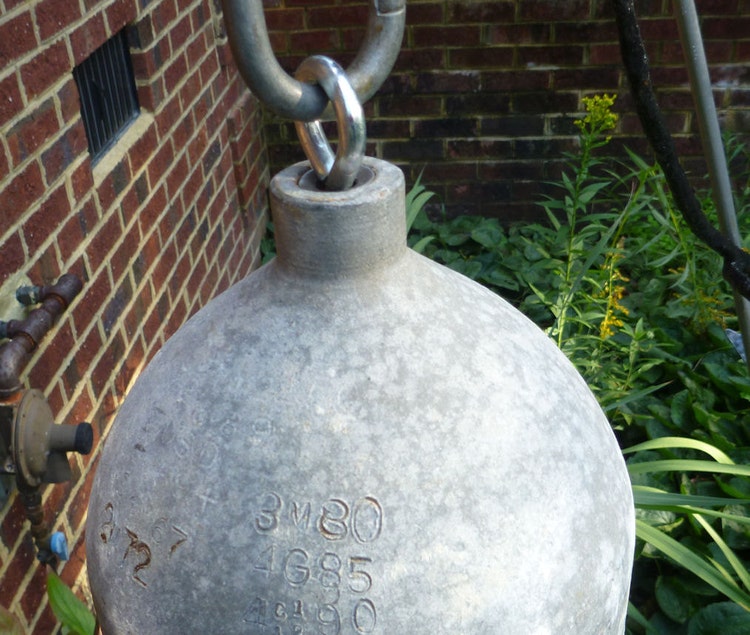 Scuba diver diving tank bell wind chime gong by PSACustomCreations