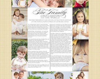 Custom Photo LDS Family Proclamation Printable - DIGITAL