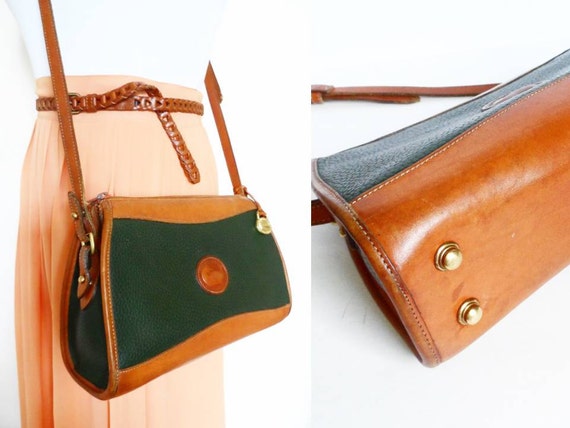 dooney and bourke two tone leather