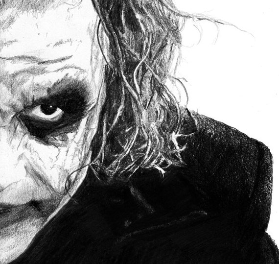 ORIGINAL JOKER pencil drawing 