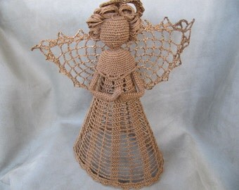 Crocheted angel for Christmas tree top