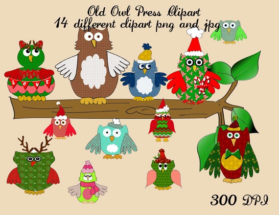 christmas owl clip art free download - photo #48
