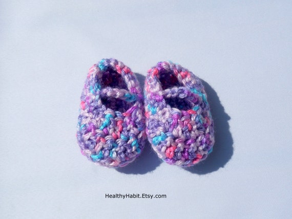Baby Shoes in Red Heart Gumdrop Yarn on Etsy - Crochet Baby Booties ...