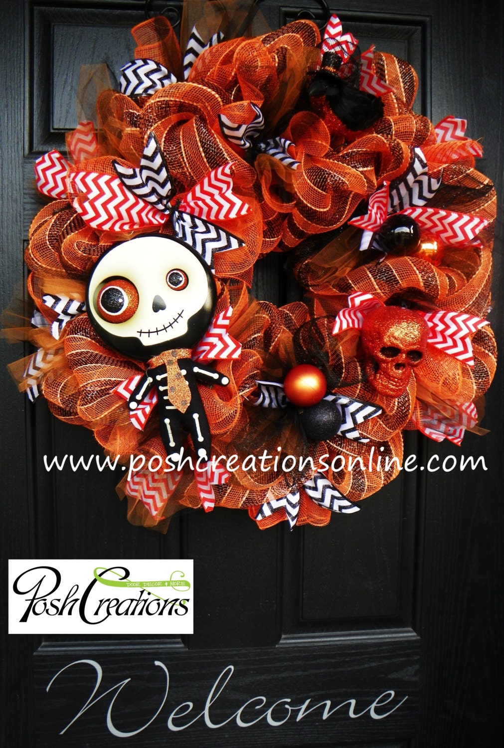 Halloween Wreath Deco Mesh Wreath Halloween Mesh Wreath