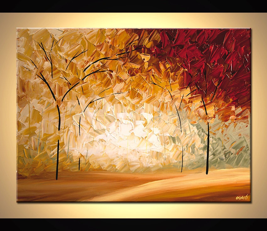 Árbol paisaje pintura pintura abstracta pintura grande pintura