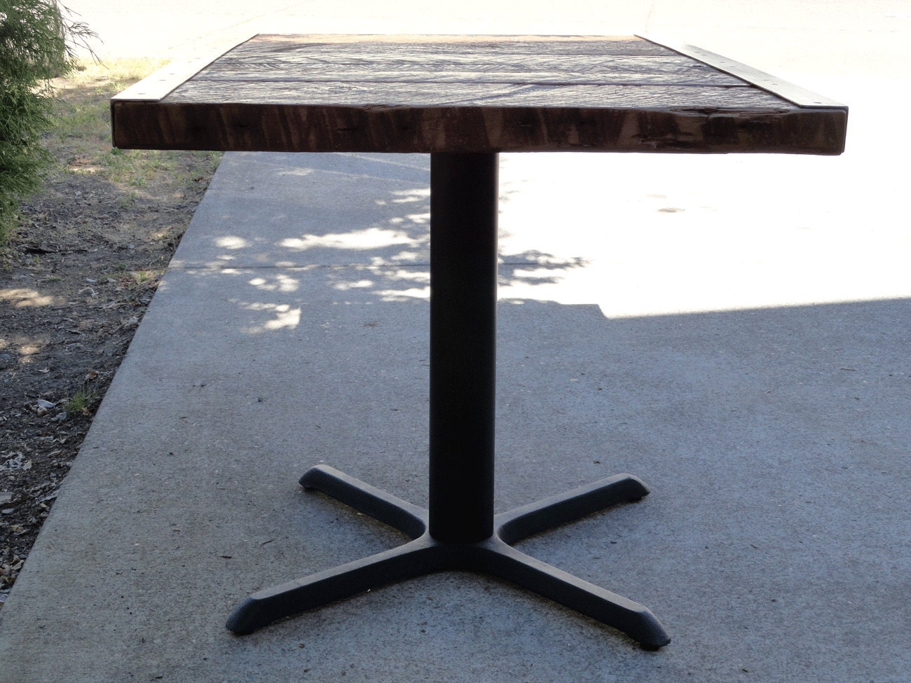 Restaurant Dining Table Steel Angle Iron by MtHoodWoodWorks