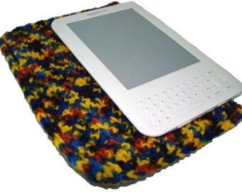 Kindle Cozy, eReader Cozy, Nook Cozy, Crochet Kindle Cover, eReader Sleeve, Nook Cover, Multicolor Nook Cozy