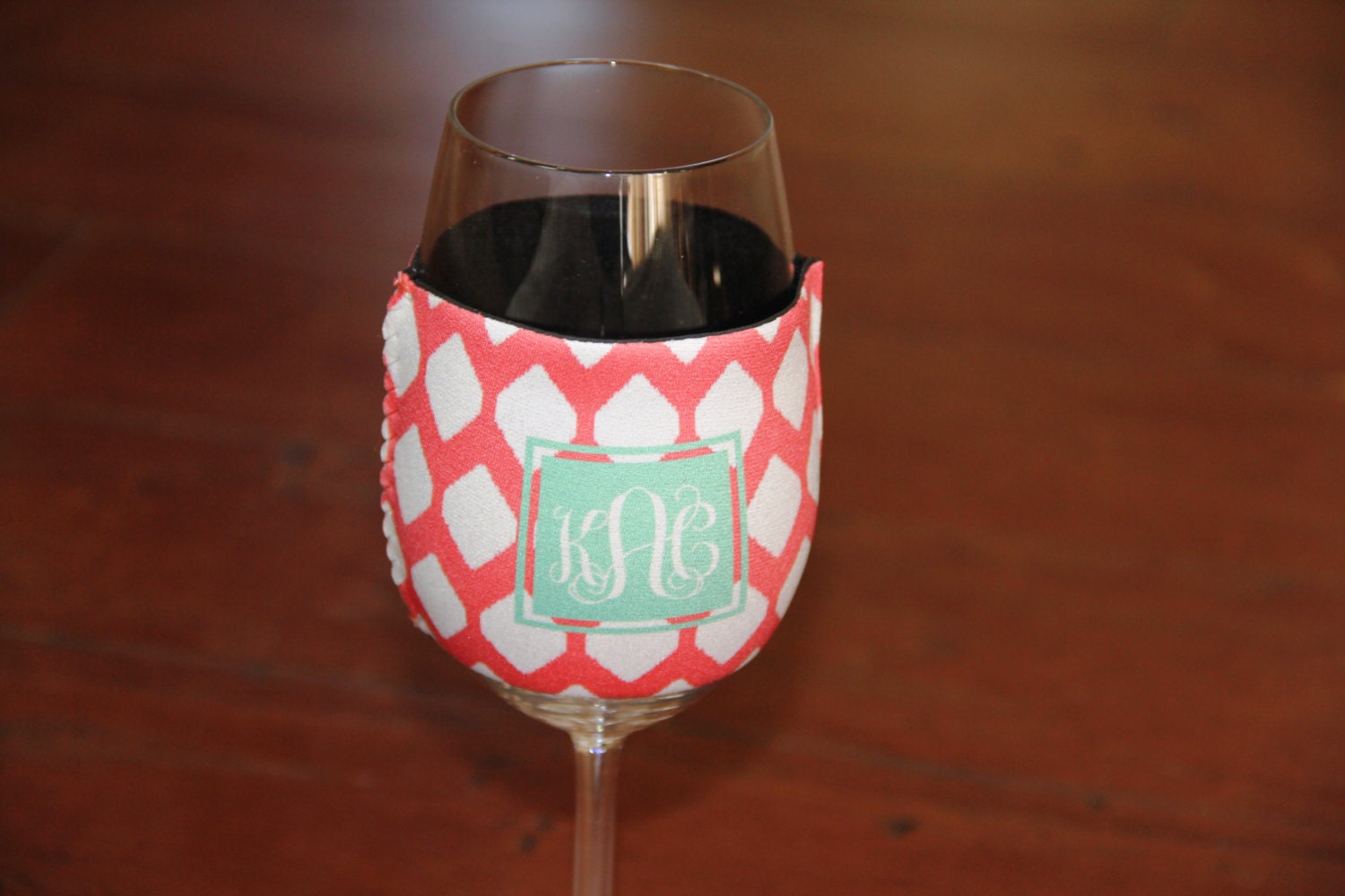 Wine Glass Insulator Coffee Wrap Personalized by AbigailLeeHome