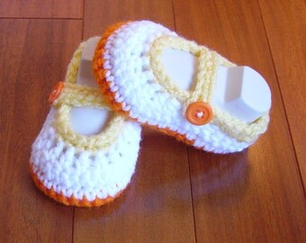 Popular items for orange baby shoes on Etsy