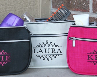 Personalized Cosmetic Bag / Personalized Toiletry Bag - Bride, Bridesmaid Gifts, Teach Gifts, Great for friends too!