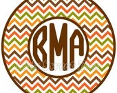 Fall chevron monogram - personalized - digital image - Fall - Autumn - Thanksgiving Il_170x135