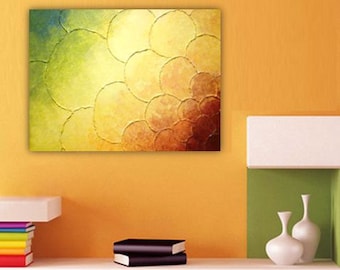 ON SALE NOW 1.5x2 feet Abstract Painting Multicolored Thick Texture 3D Impasto Ready to Hang Contemporary Fine Art 18x24 inches