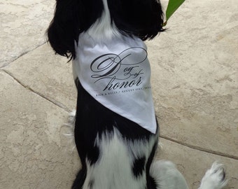 Script Script Bridal Dog of Honor Bandana - 32A