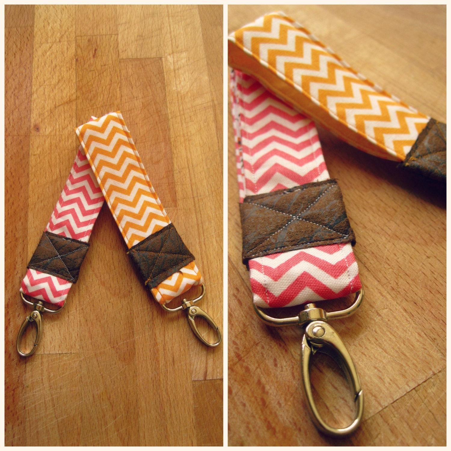 Fabric Keychain / Keychain / Wristlet Keychain / Key by BolderBags