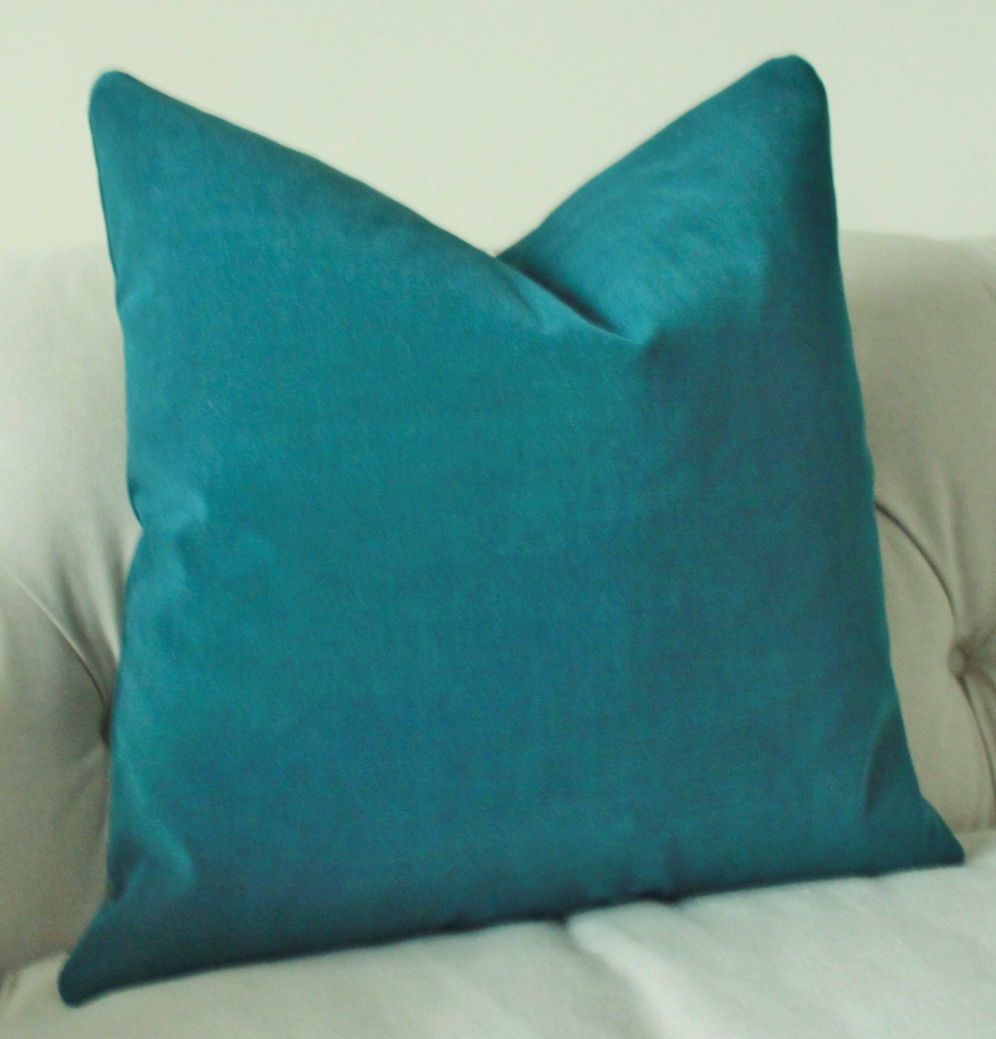 Decorative Teal Blue Pillow Dark Turquoise Pillow Cover