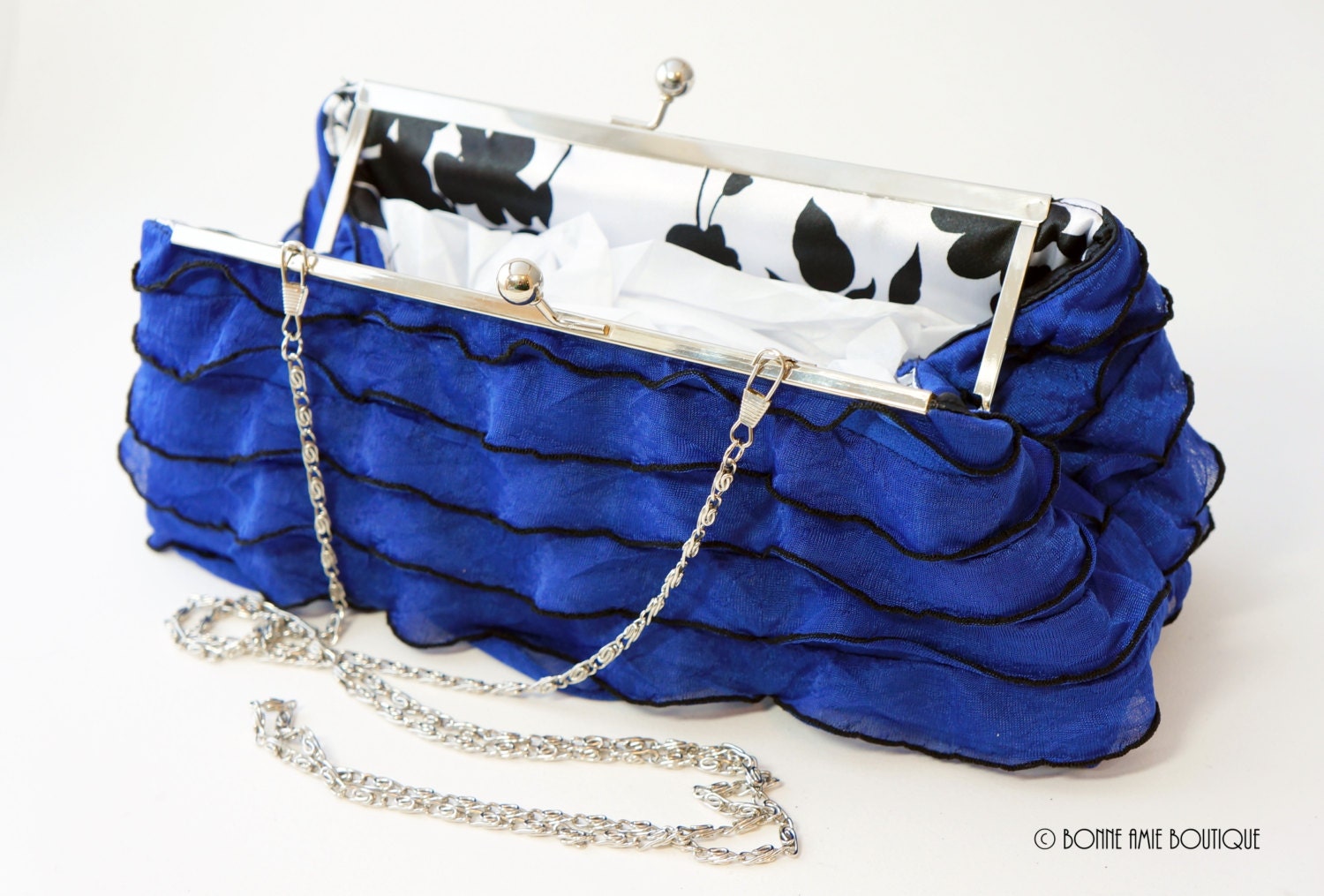 Royal Blue Clutch Purse Wedding/Evening by BonneAmieBoutique