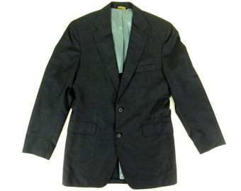 SALE Blue Knit Silk Sport CoatSuit Jacket by IvyVintageCompany