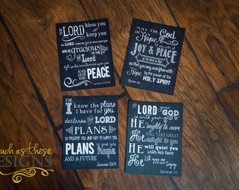 Scripture Art 5x7 Folded Greeting Card on by ToSuchAsTheseDesigns