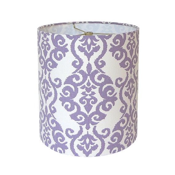 Lamp Shade Lampshade Pendant Luminary by Waverly Lilac Made to