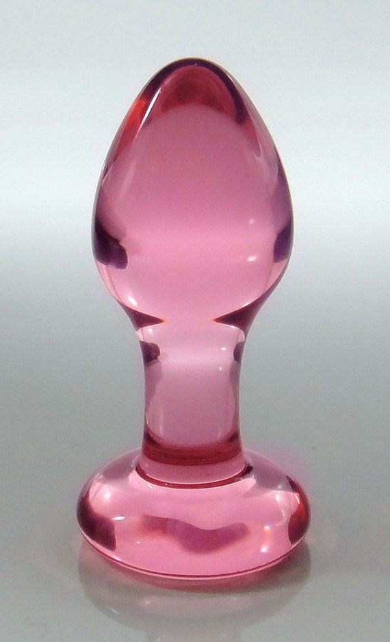 Xs Extra Small Pink Glass Rosebud Butt Plug Sex Toy Mature