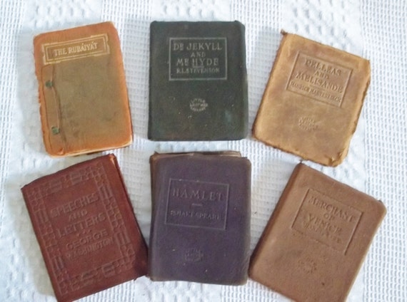 little leather library books value