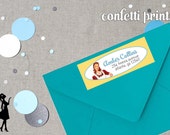 Retro Housewife Address Label - GOSSIP GIRLS Printable Il_170x135