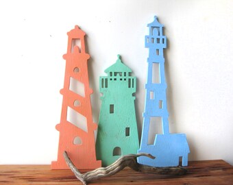Lighthouse Wall Art lighthouse trio wood lighthouse wall art beach decor Lighthouse Wall Art lighthouse trio wood lighthouse wall art beach decor