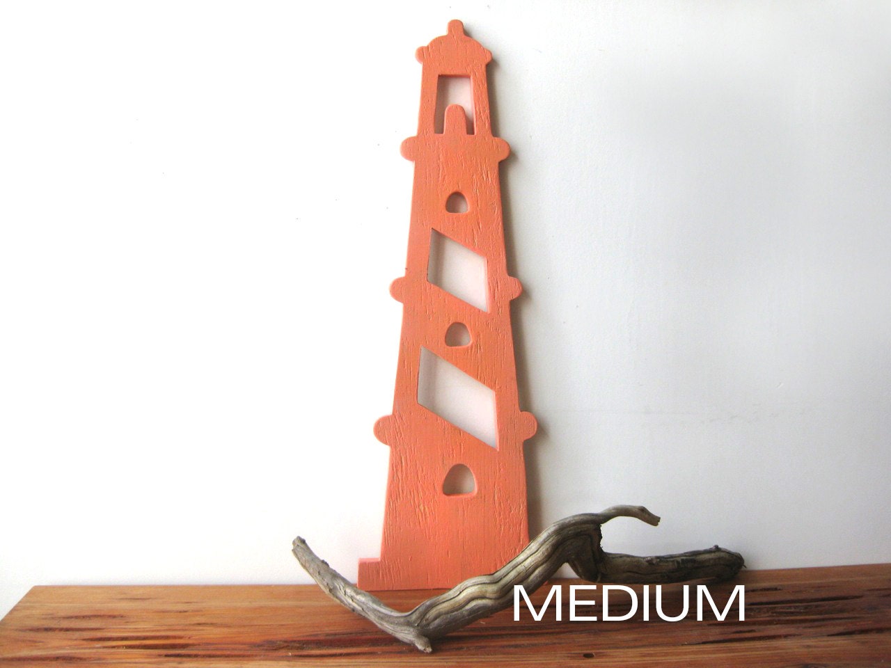 ONE lighthouse wood wall art beach decor nautical by seasawsign