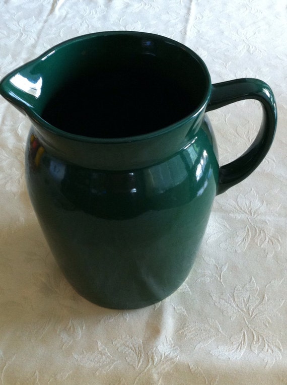 BIG Green Pitcher from Gaetano Pottery