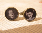 Frankenstein and His Bride Cuff links
