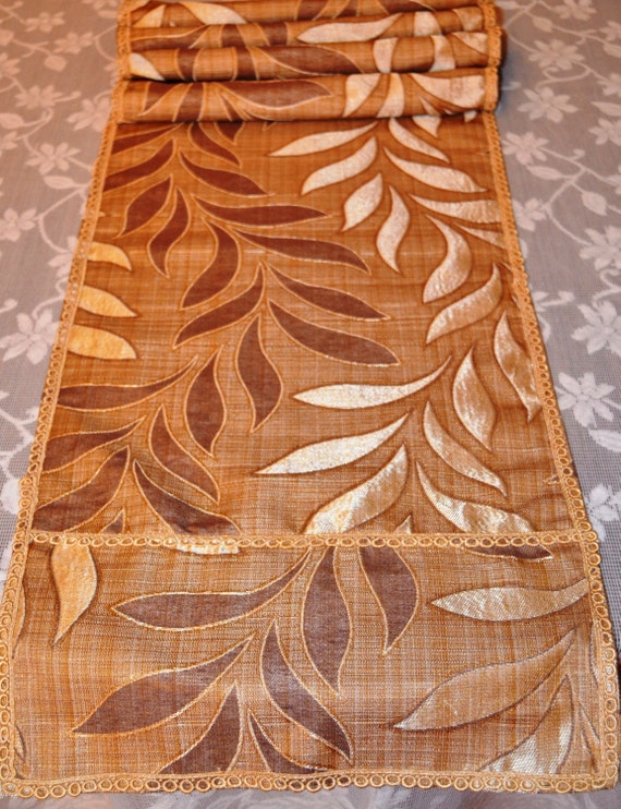 Brown Table Runner Cream Table Runner Beige Table Runner