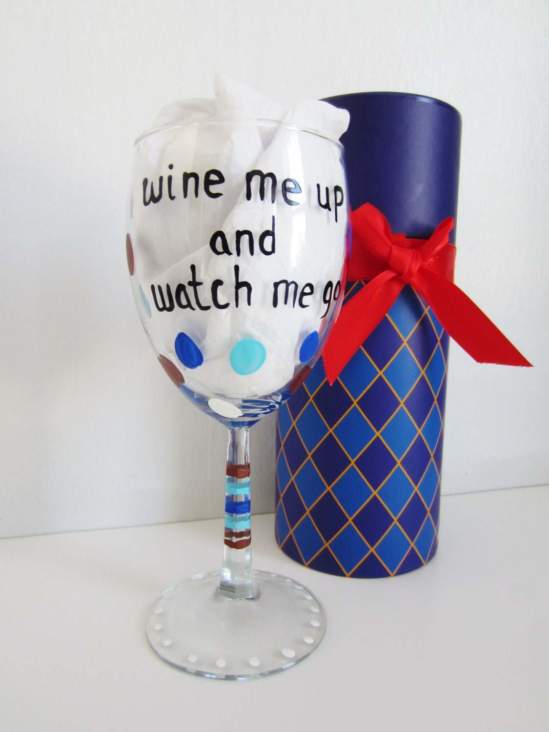 Funny Wine Glass Hand Painted Wine Glass With Decorative   Il Fullxfull.555279770 Ltce 