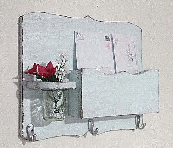 large mail organizer shabby chic floral vase mail holder large mail organizer shabby chic floral vase mail holder