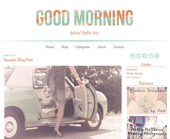 Premium Blogger template from Ello Themes.