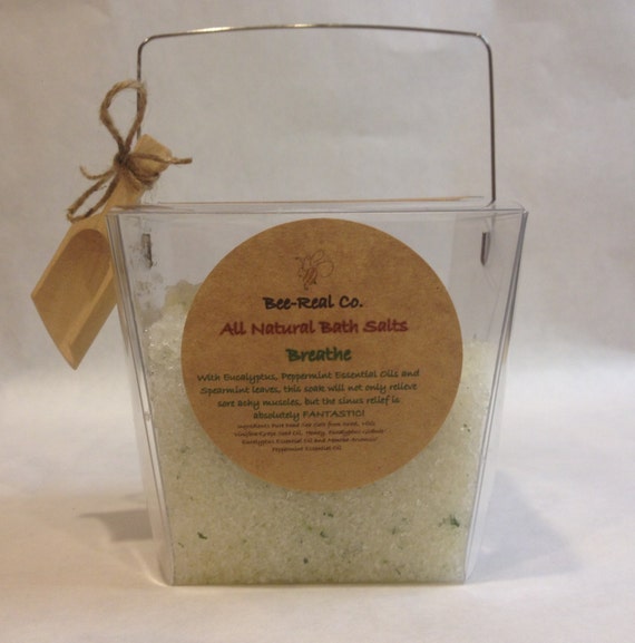 All Natural Breathe Bath Salts by beerealco on Etsy