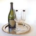 Vintage De Plomb 24% Lead Crystal Champagne Toasting Flutes - Set of 2 - Made in USA