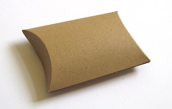 Small Kraft Recycled Pillow Boxes Favours x10