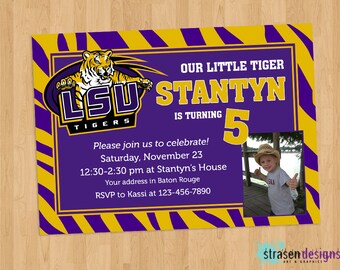 Lsu Birthday Invitations 3